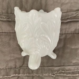 Milk, glass, toothpick holder